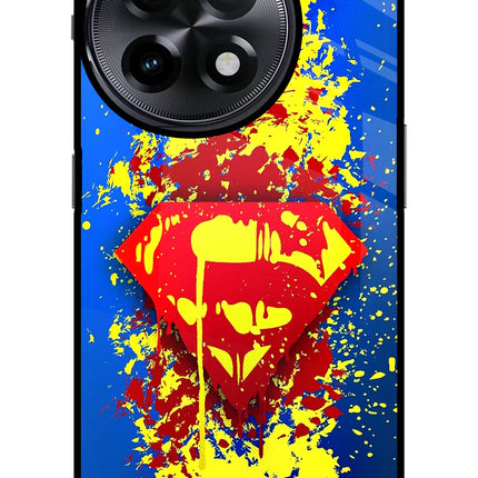 Superman logo OnePlus 11R Glass Case