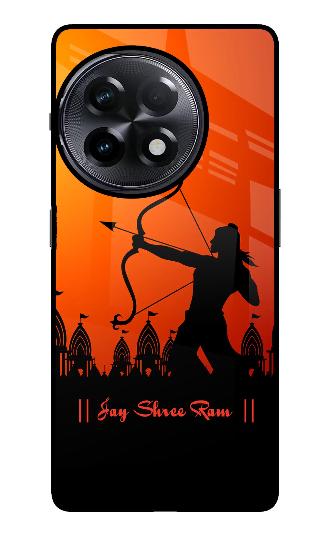 Lord Ram - 4 OnePlus 11R Glass Case Back Cover by Casekaro