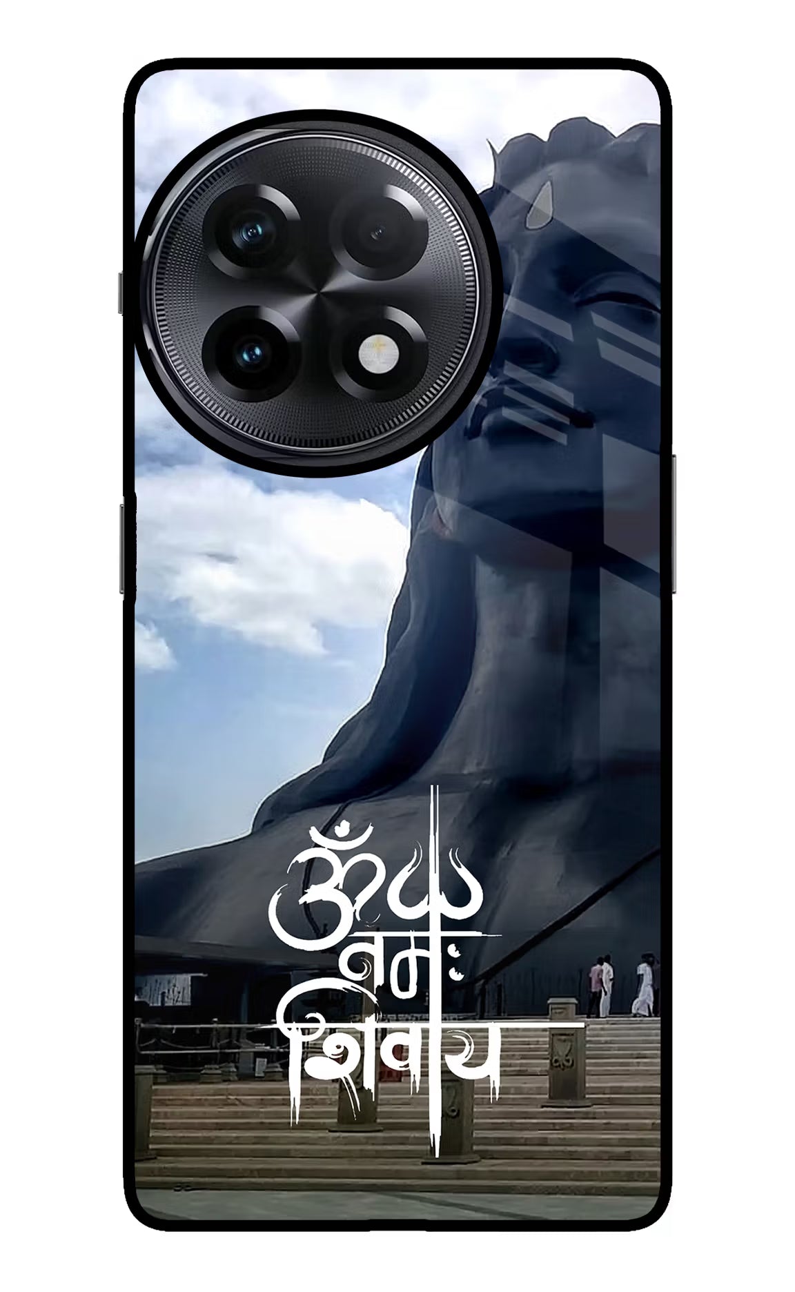 Om Namah Shivay OnePlus 11R Glass Case Back Cover by Casekaro