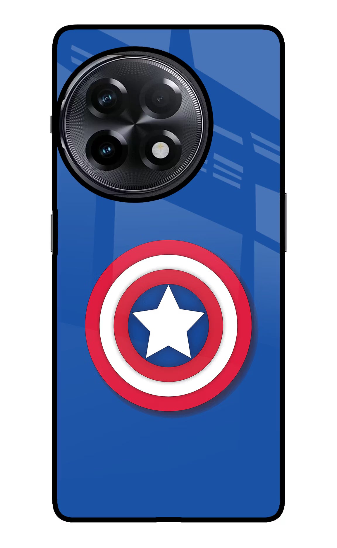 Shield OnePlus 11R Glass Case Back Cover by Casekaro