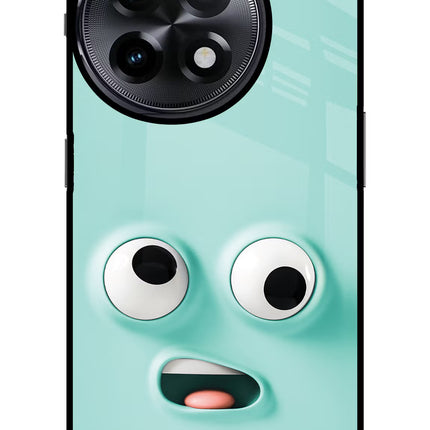 Funny Cartoon OnePlus 11R Glass Case Back Cover by Casekaro