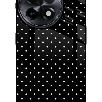 White Dots OnePlus 11R Glass Case