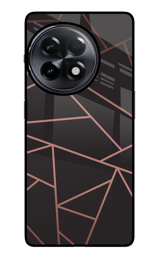 Geometric Pattern OnePlus 11R Glass Case