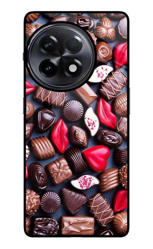Chocolates OnePlus 11R Glass Case