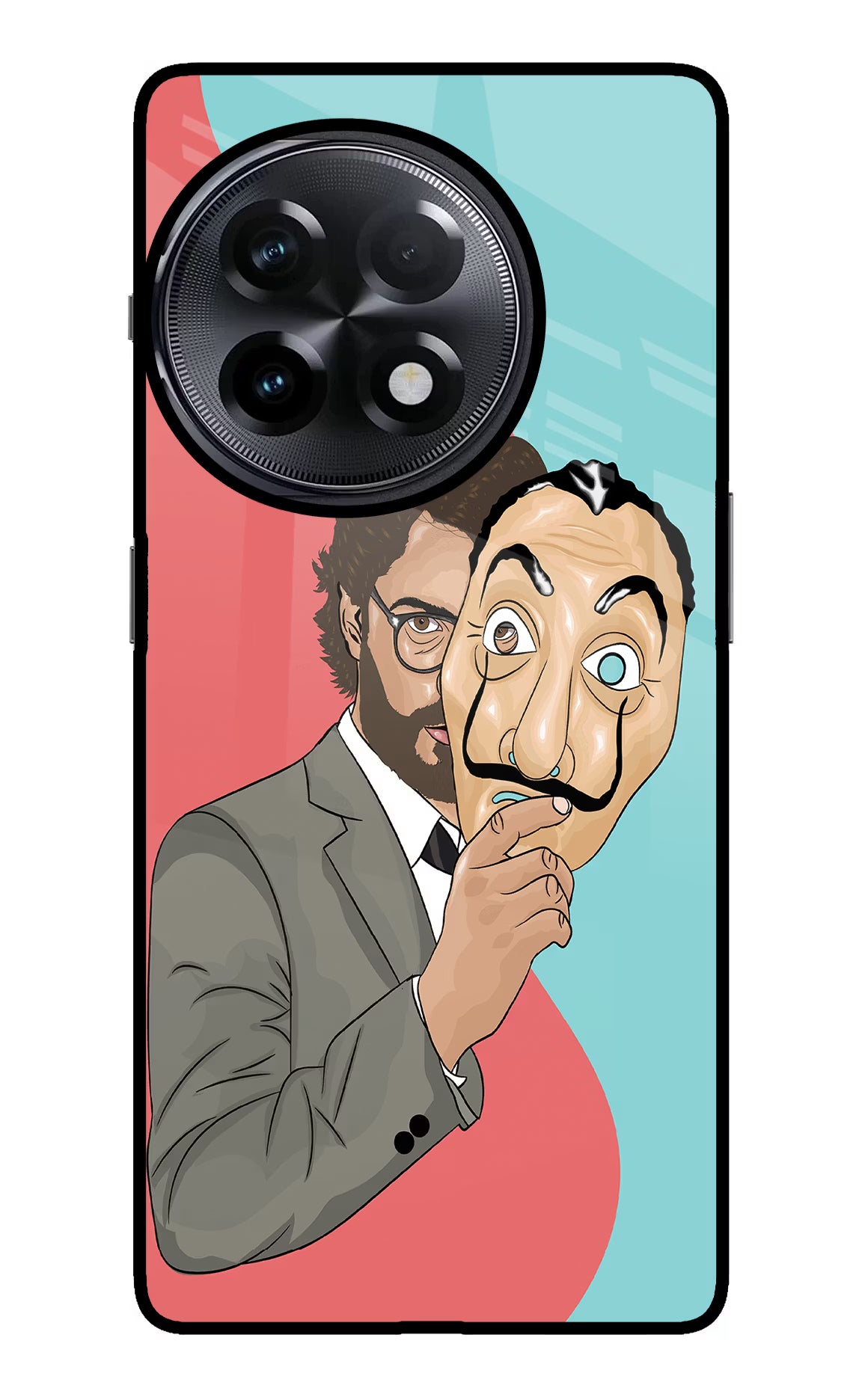 Professor OnePlus 11R Glass Case Back Cover by Casekaro