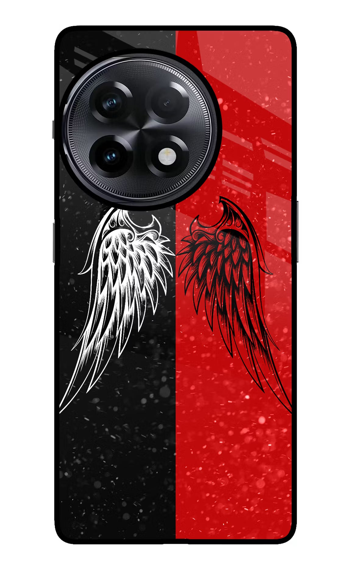 Wings OnePlus 11R Glass Case Back Cover by Casekaro