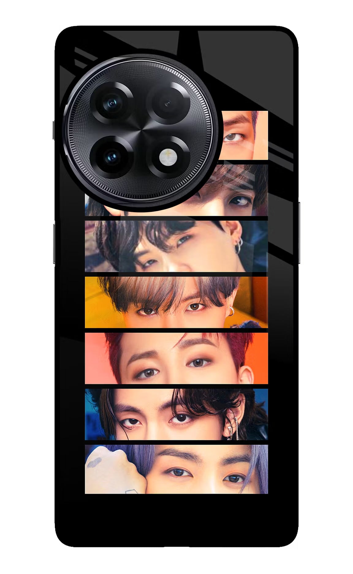 BTS Eyes OnePlus 11R Glass Case Back Cover by Casekaro