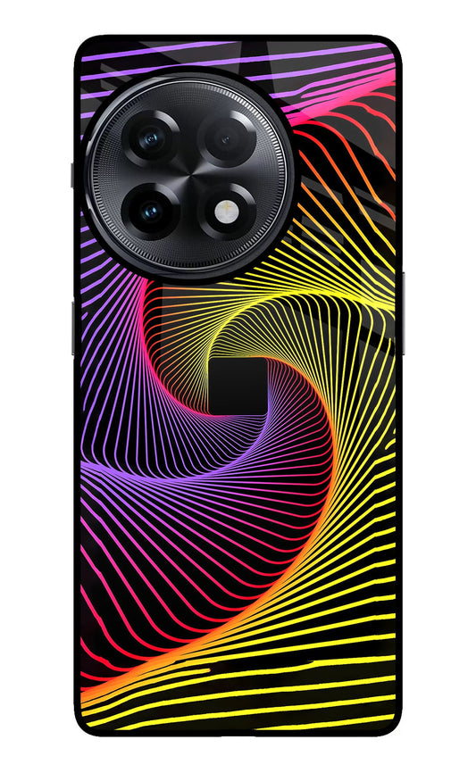 Colorful Strings OnePlus 11R Glass Case