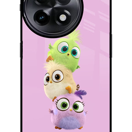 Cute Little Birds OnePlus 11R Glass Case