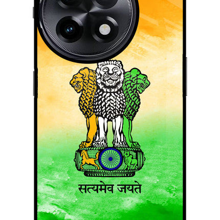 Satyamev Jayate Flag OnePlus 11R Glass Case