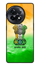 Satyamev Jayate Flag OnePlus 11R Glass Case Back Cover by Casekaro