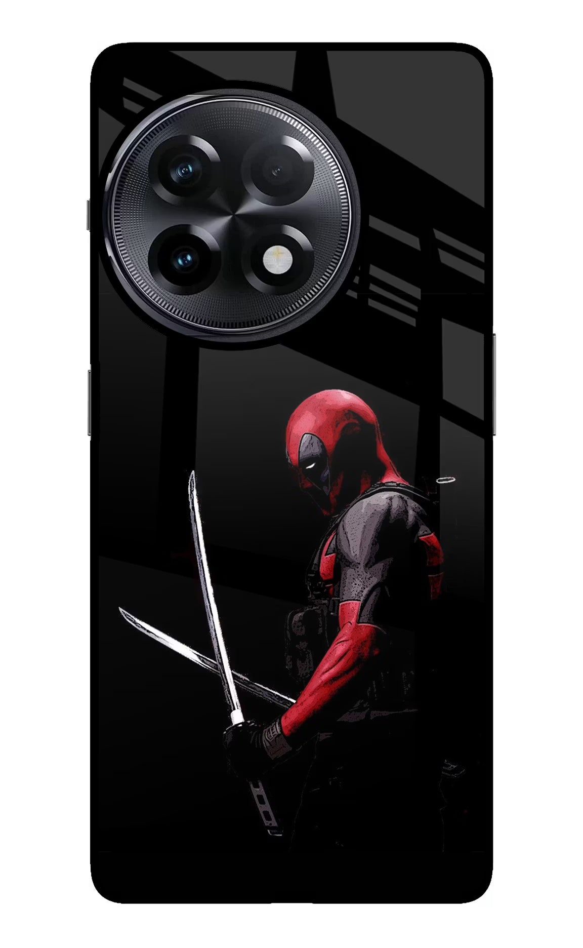 Deadpool OnePlus 11R Glass Case Back Cover by Casekaro