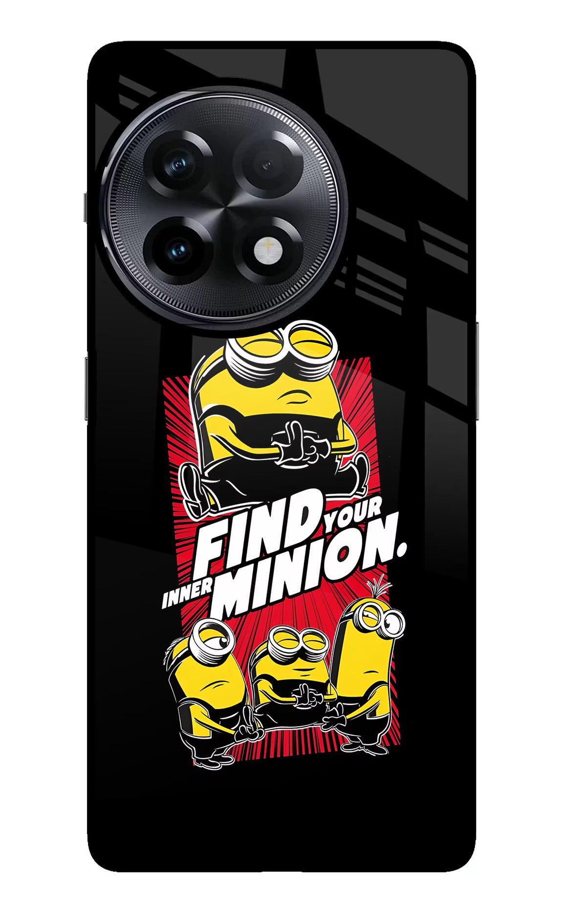 Find your inner Minion OnePlus 11R Glass Case Back Cover by Casekaro