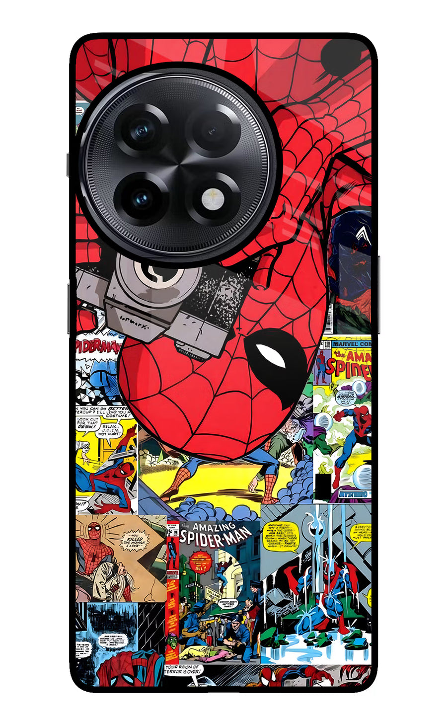 Spider Man OnePlus 11R Back Cover, Glass case