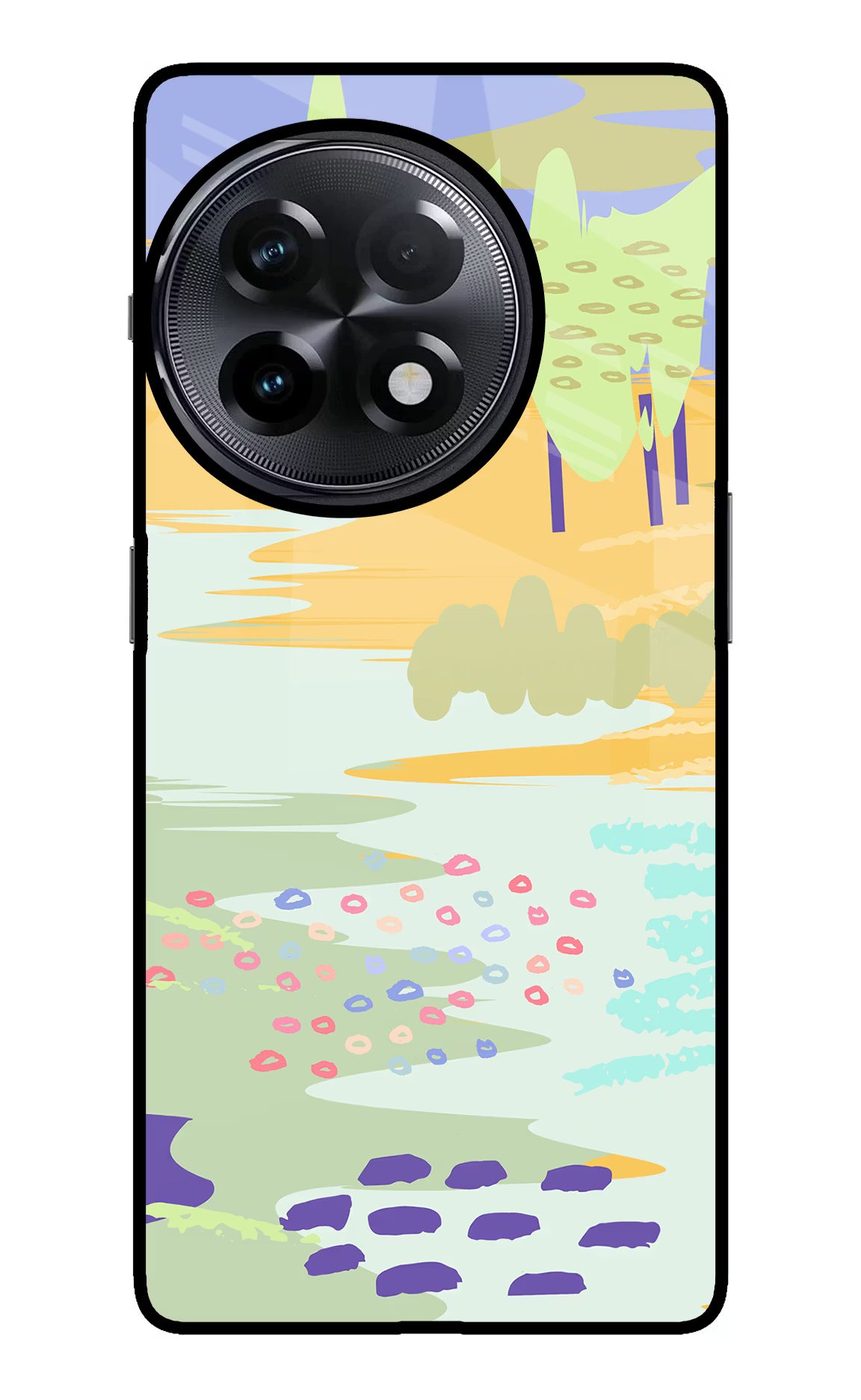 Scenery OnePlus 11R Glass Case Back Cover by Casekaro