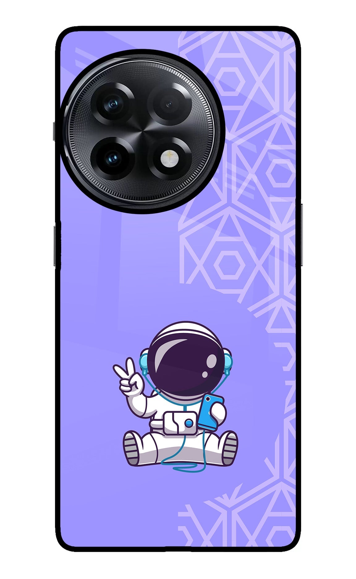 Cute Astronaut Chilling OnePlus 11R Back Cover