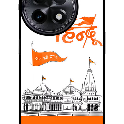 Jai Shree Ram Hindu OnePlus 11R Glass Case Back Cover by Casekaro