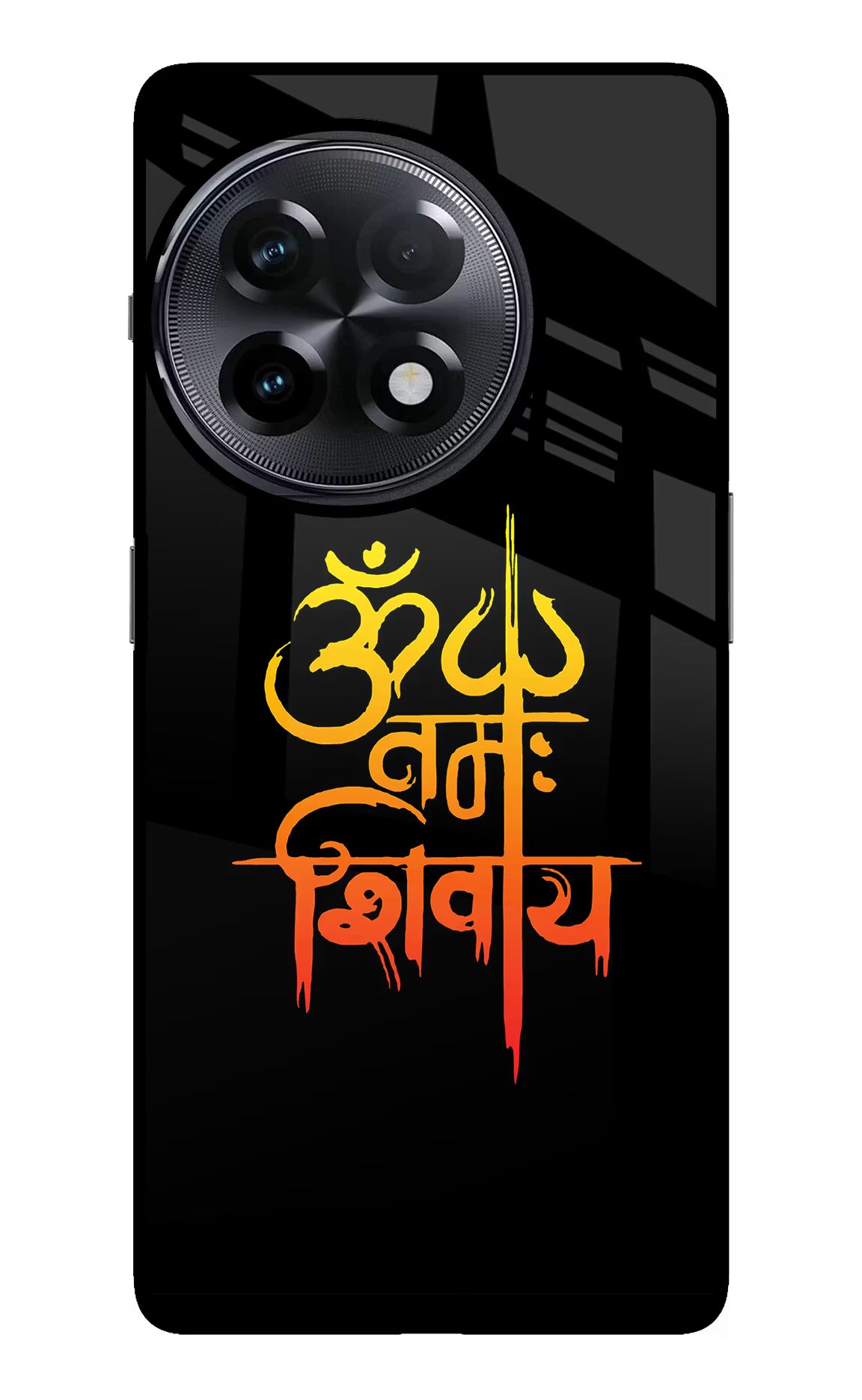 Om Namah Shivay OnePlus 11R Glass Case Back Cover by Casekaro