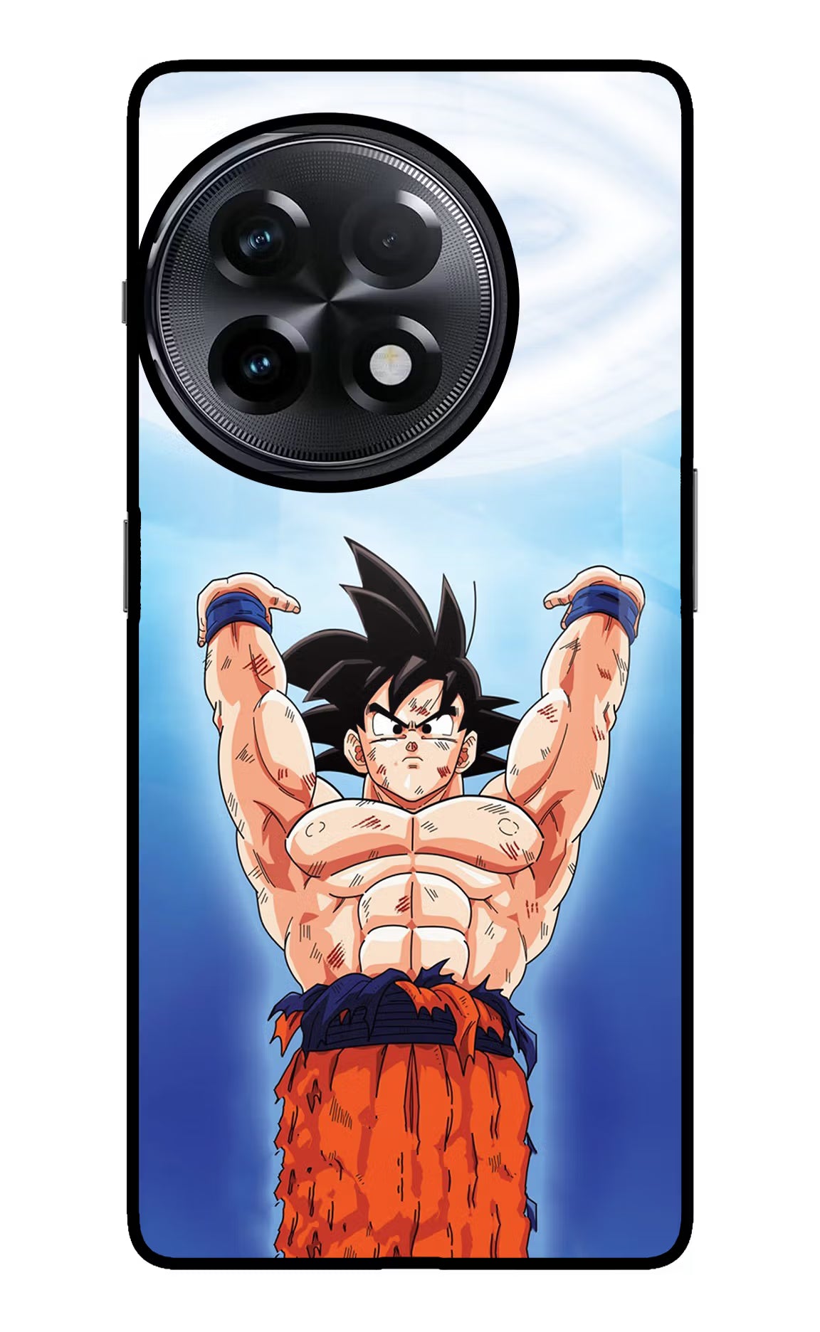 Goku Power OnePlus 11R Glass Case Back Cover by Casekaro