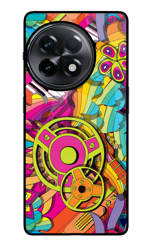 Music Doodle OnePlus 11R Glass Case