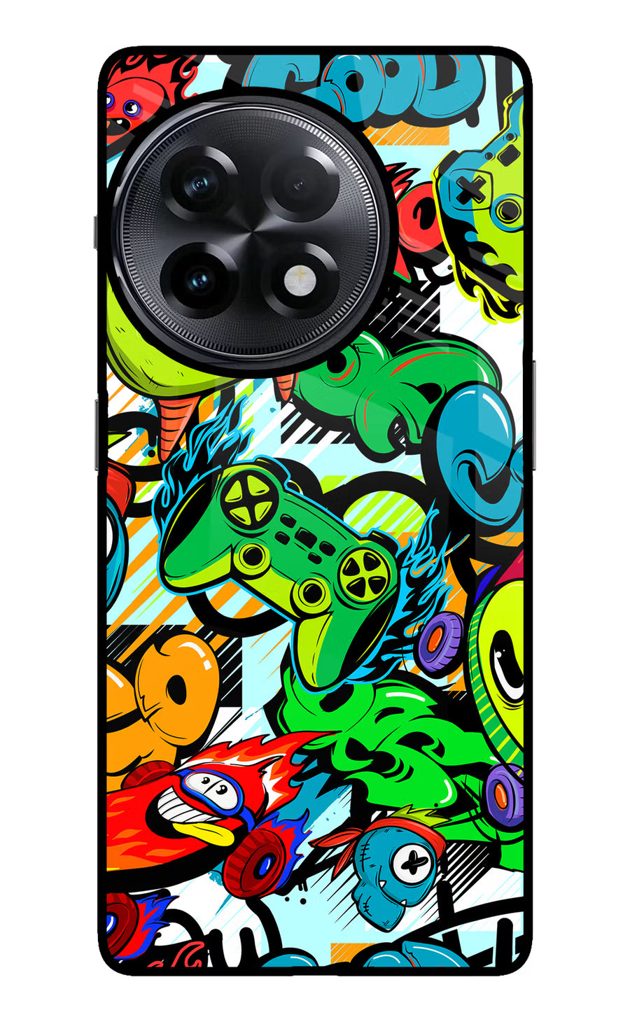 Game Doodle OnePlus 11R Back Cover, Metal case