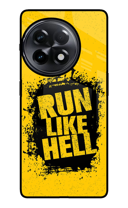 Run Like Hell OnePlus 11R Glass Case