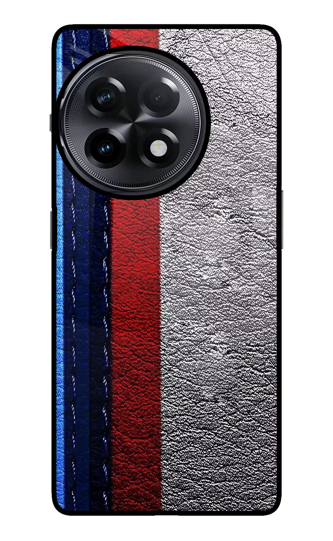 BMW Stripes OnePlus 11R Glass Case Back Cover by Casekaro