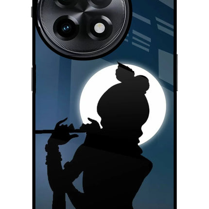 Shri Krishna Silhouette OnePlus 11R Glass Case
