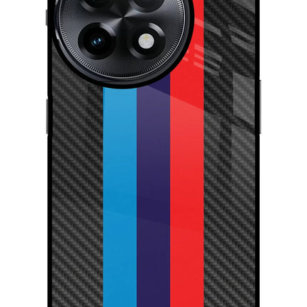 BMW Stripes Pattern OnePlus 11R Glass Case