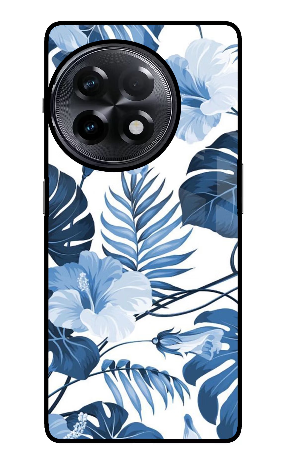 Fabric Art OnePlus 11R Glass Case Back Cover by Casekaro