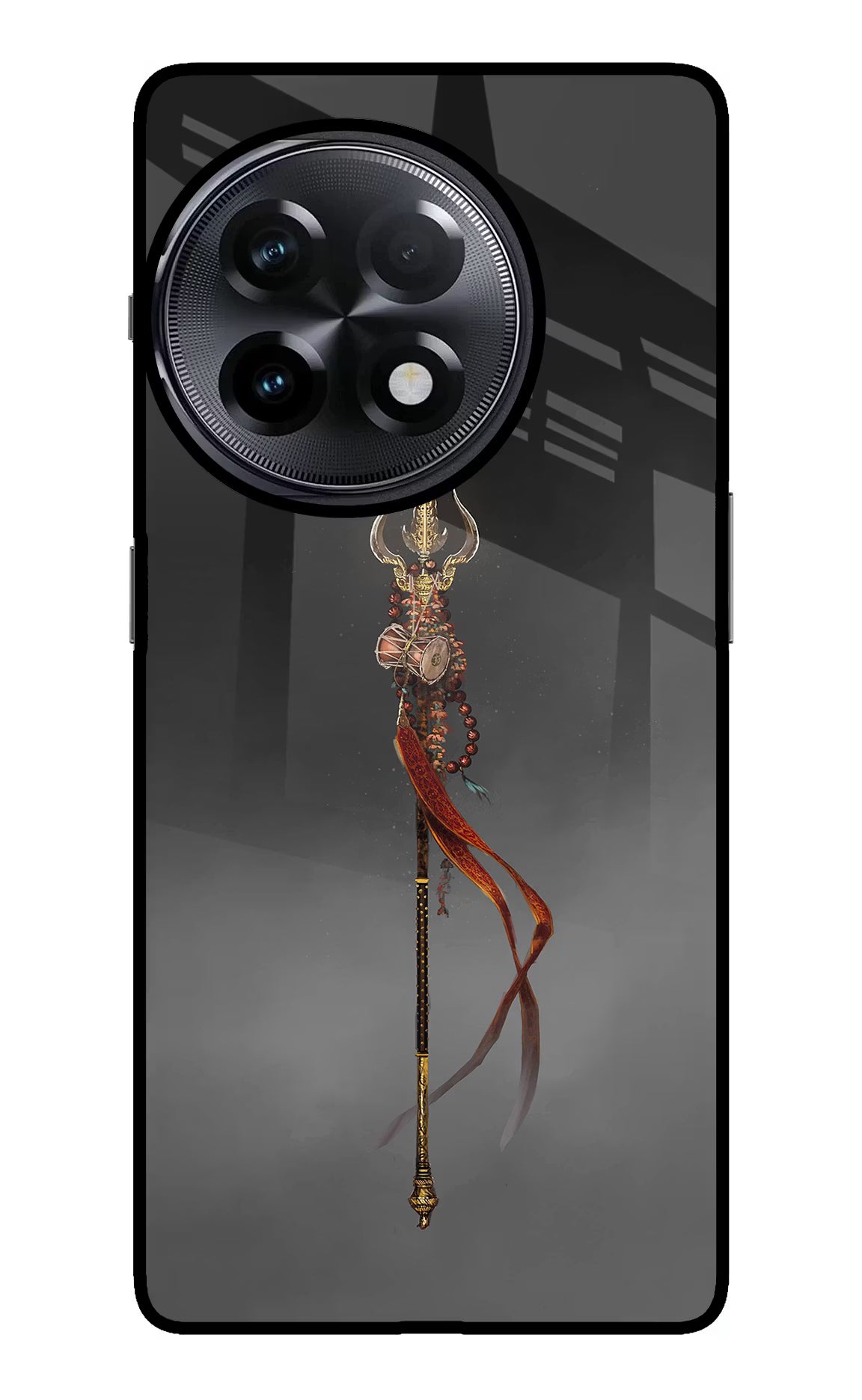 Shiv Trishul OnePlus 11R Glass Case Back Cover by Casekaro