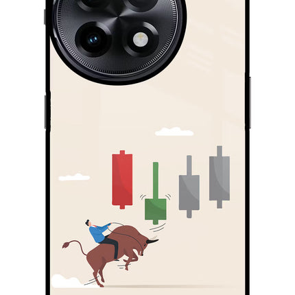 Bull Trading Momentum OnePlus 11R Glass Case