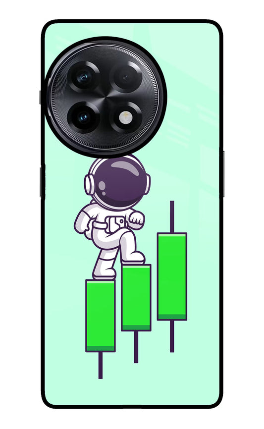 Astronaut Trader OnePlus 11R Glass Case