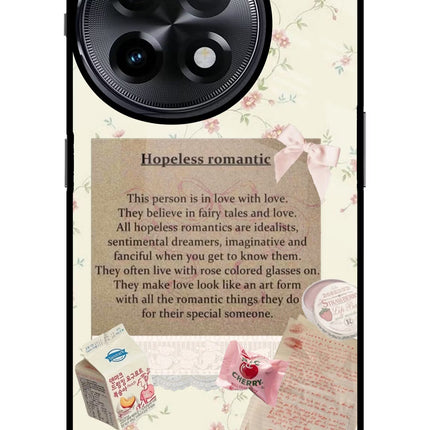 Hopeless Romantic OnePlus 11R Glass Case
