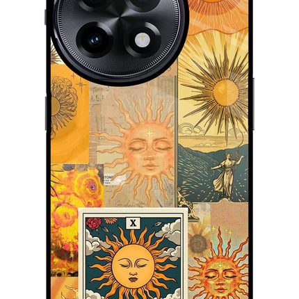 Sun OnePlus 11R Glass Case Back Cover by Casekaro