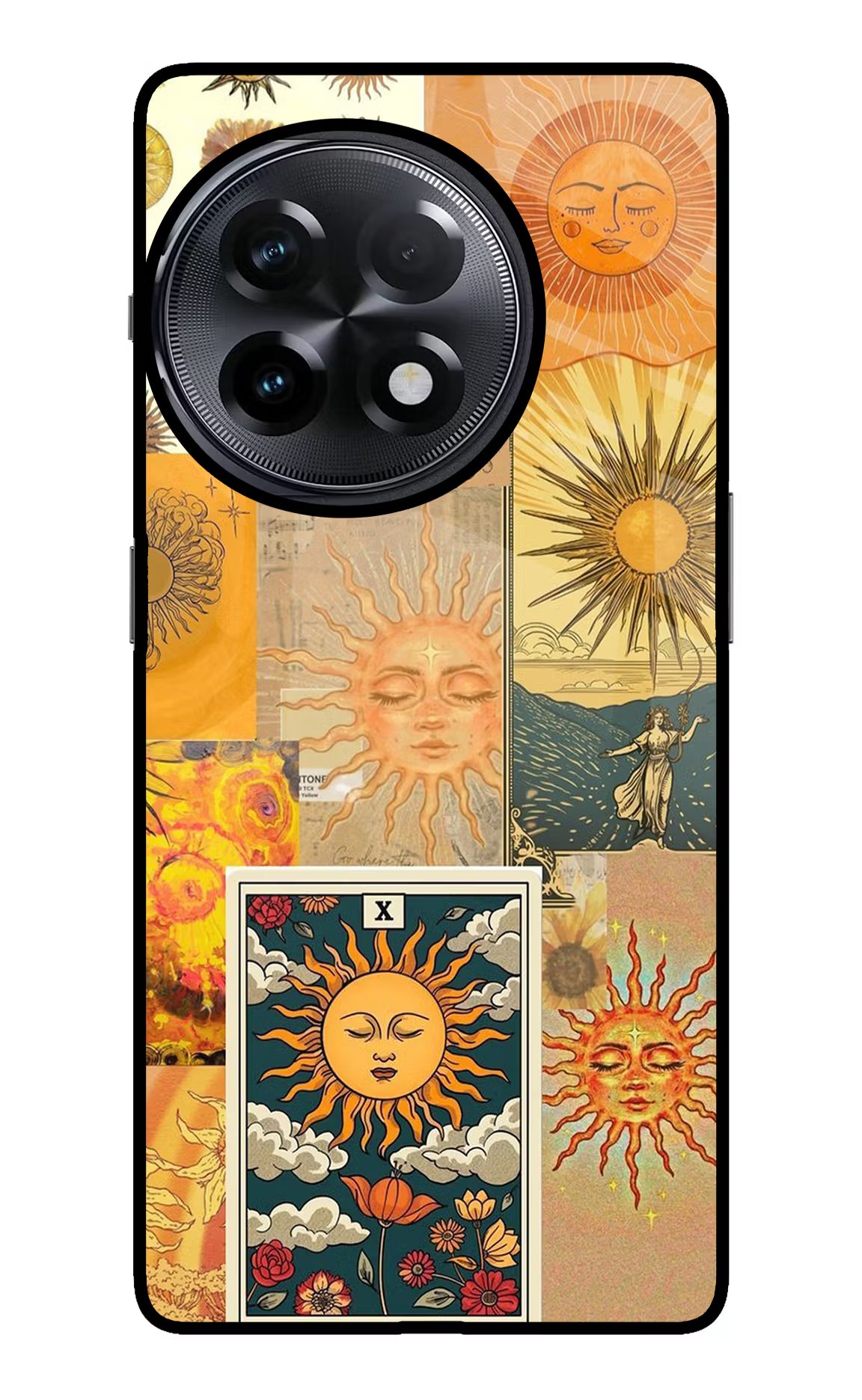 Sun OnePlus 11R Glass Case Back Cover by Casekaro