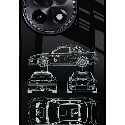 WRC'99 OnePlus 11R Glass Case Back Cover by Casekaro