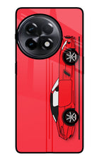 Red Velocity OnePlus 11R Glass Case