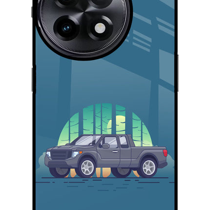 Retro Garage Vibe OnePlus 11R Glass Case