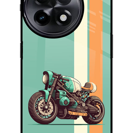 Striped Moto Drift OnePlus 11R Glass Case