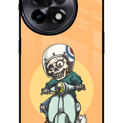 Undead Biker OnePlus 11R Glass Case