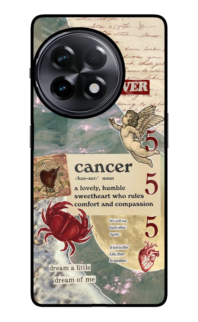 Cancer Zodiac OnePlus 11R Glass Case
