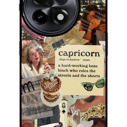 Capricorn Zodiac OnePlus 11R Glass Case