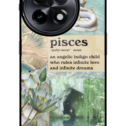 Pisces Zodiac OnePlus 11R Glass Case
