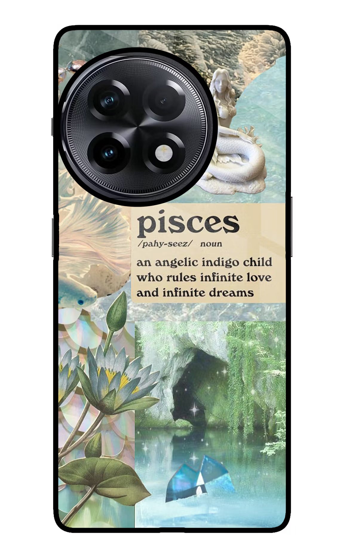 Pisces Zodiac OnePlus 11R Glass Case Back Cover by Casekaro