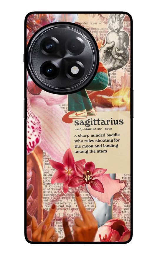 Sagittarius Zodiac OnePlus 11R Glass Case