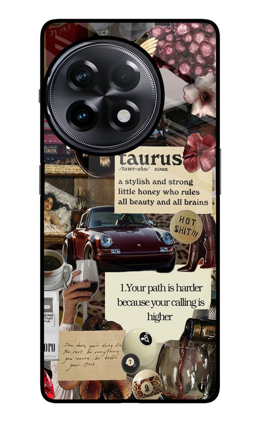 Taurus Zodiac OnePlus 11R Glass Case
