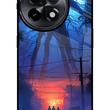 Ordinary Things Shadow OnePlus 11R Glass Case Back Cover by Casekaro