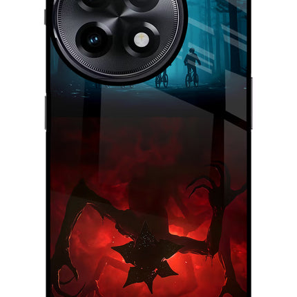 Ordinary Things Downside Up OnePlus 11R Glass Case Back Cover by Casekaro