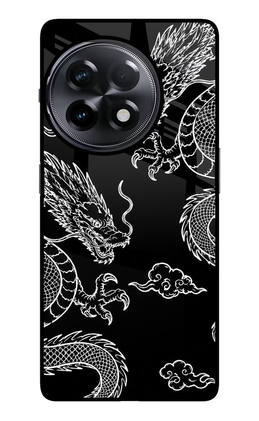 Twin Dragons OnePlus 11R Glass Case